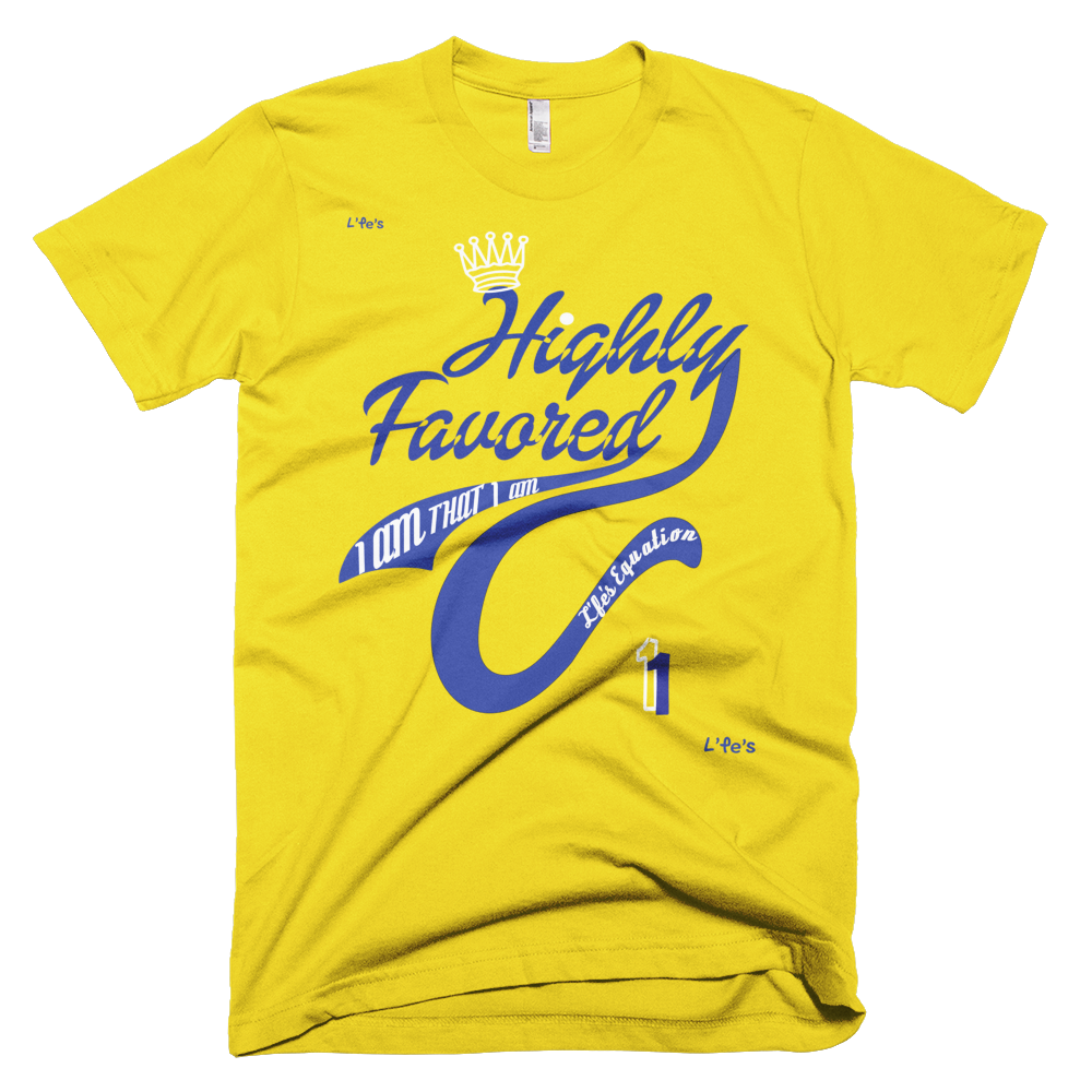 Mens Limited Edition "Highly Favored" Golden State T-Shirt