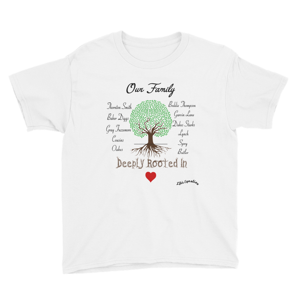 Our Family Youth Short White Sleeve T-Shirt